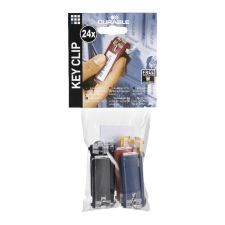 Durable Label Window Key Tags, Pack Of 24, Assorted Colors