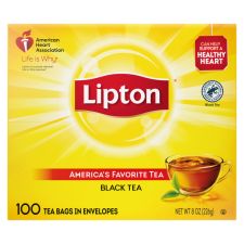 Lipton Tea Bags, Box Of 100 - LIPTJL00291