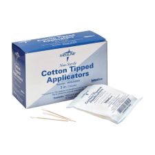 Medline Cotton Tip Applicators, 3", Nonsterile, White, Box Of 1000
