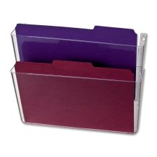 Officemate Mountable Wall File, Clear, 2PK