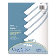 Pacon Array Card Stock, 65 lb Cover Weight, 8.5 x 11, White, 100/Pack
