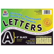 Pacon Self-Adhesive Letters, 2", Black, Pack Of 159