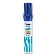 Pilot Jumbo Refillable Permanent Marker, Broad Chisel Tip, Blue