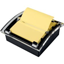 Post-it Pop Up Notes Dispenser, 3 in x 3 in, 1 Dispenser, 1 Pad, 50 Sheets/Pad, Black Base Clear Top, Back to School Supplies - DS330