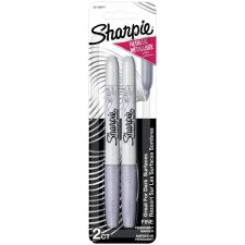 Sharpie Metallic Markers, Silver, Pack Of 2 Markers