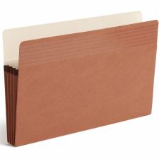 Smead Easy Grip Expanding Pockets, Legal Size, 3 1/2" Expansion, 30% Recycled, Redrope, Pack Of 25