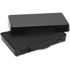 Trodat Replacement Ink Pads, 0.5"H x 0.6"W x 2.5"L, Black Ink, Plastic