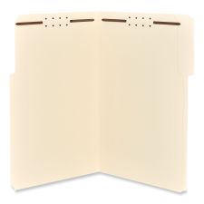 Universal Reinforced Top Tab Fastener Folders, 0.75" Expansion, 2 Fasteners, Legal Size, Manila Exterior, 50/Box