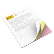 xerox Revolution Digital Carbonless Paper 3-Part Paper, 8.5 x 11, Pink/Canary/White, 5,010/Carton