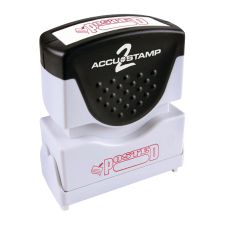 AccuStamp2 Posted Stamp, Shutter Pre-Inked One-Color POSTED Stamp, 1/2" x 1 5/8" Impression, Red Ink