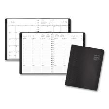 AT-A-GLANCE Contemporary Weekly/Monthly Planner, Vertical-Column Format, 11 x 8.25, Graphite Cover, 12-Month (Jan to Dec): 2026