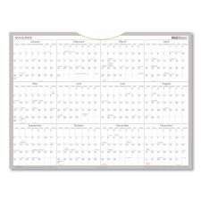 AT-A-GLANCE WallMates Self-Adhesive Dry Erase Yearly Planning Surfaces, 24 x 18, White/Gray/Orange Sheets, 12-Month (Jan to Dec): 2026