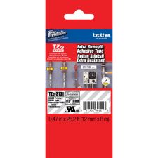 Brother TZe-S131 Black-On-Clear Industrial-Strength Tape, 0.5" x 26"