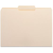 Business Source 1/3 Tab Cut Letter Recycled Top Tab File Folder