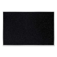 Ghent Aluminum-Frame Recycled Rubber Bulletin Boards, 72.5" x 48.5", Confetti Surface, Satin Aluminum Frame