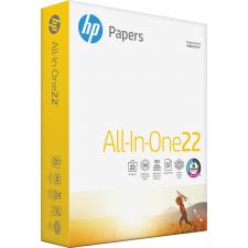 HP Papers All-In-One22 Paper, 96 Bright, 22 lb Bond Weight, 8.5 x 11, White, 500/Ream