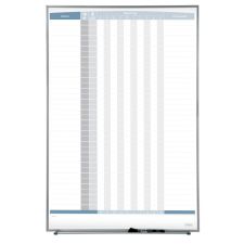 Quartet Matrix In/Out Board, 34" x 23", Aluminum Frame With Silver Finish