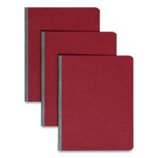 Smead Prong Fastener Pressboard Report Cover, Two-Piece Prong Fastener, 3" Capacity, 8.5 x 11, Red/Red