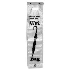 TATCO Umbrella Bags, Black/Clear, Box Of 1,000