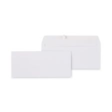 Universal Peel Seal Strip Business Envelope, #10, Square Flap, Self-Adhesive Closure, 4.13 x 9.5, White, 500/Box