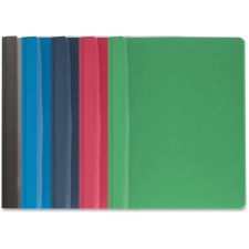 Business Source Letter Report Cover - 8 1/2" x 11" - 100 Sheets Capacity - 3 x Prong Fastener(s) - Assorted - Textured, Non-stick - 25 / Box