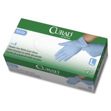 Curad Powder-free Nitrile Disposable Exam Gloves