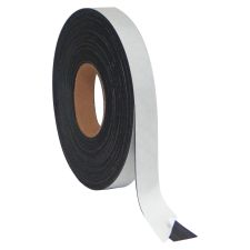 MasterVision Magnetic Adhesive Tape, 1/2" x 50', Black