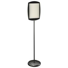 MasterVision Rectangular Easy-Clean Dry-Erase Sign Stand, 15 5/16" x 10 5/8", Silver/Black
