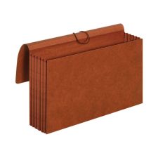 Pendaflex Redrope Standard Expansion Wallets, 5 1/4" Expansion, Legal Size, 100% Recycled, Red, Pack Of 10 Wallets