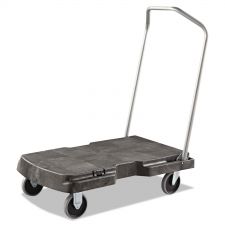 Rubbermaid Commercial Triple Trolley Platform Truck with Angled-Loop Handle, 500 lb Capacity, 20.5 x 32.5 x 35, Black