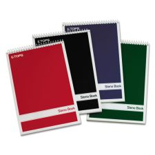 TOPS Steno Books, 6" x 9", Gregg Ruled, 80 Sheets, White, Pack Of 4