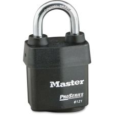 Master Lock Pro Series Rekeyable Padlock - Keyed Different - 0.31" Shackle Diameter - Cut Resistant, Pry Resistant, Weather Resistant - Steel - Black