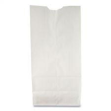 Ross & Wallace Paper Products Grocery Paper Bags, 6# Size, 35# Basis Weight, 5.88" x 3.63" x 11", White, 500/Bundle