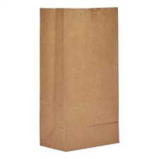 Ross & Wallace Paper Products Grocery Paper Bags, 8# Size, 35# Basis Weight, 6" x 3.88" x 12.5", Kraft, 500/Bundle