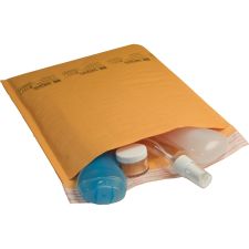 Sealed Air Jiffylite Bubble Cushioned Mailers - Padded - #5 - 10 1/2" Width x 16" Length - Peel & Seal - Kraft - 80 / Carton - Gold