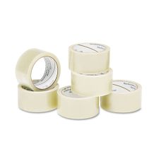 SKILCRAFT Economy-Grade Packaging Tape, 2" x 55 Yd., Clear, Pack Of 6 (AbilityOne 7510-01-579-6871)
