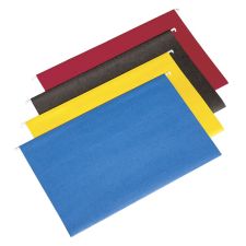 SKILCRAFT Hanging File Folders, 2" Expansion, Letter Size, Blue, Box of 25