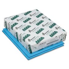 SKILCRAFT Neon Color Copy Paper, Neon Blue, Letter (8.5" x 11"), 500 Sheets Per Ream, 20 Lb, 30% Recycled