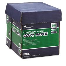 SKILCRAFT Xerographic Reamless Copy Paper, White, Letter (8.5" x 11"), 2500 Sheets Per Case, 20 Lb, 92 Brightness, 30% Recycled