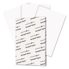 Springhill Digital Index White Card Stock, 92 Bright, 110 lb Index Weight, 11 x 17, White, 250/Pack