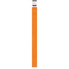 Advantus Neon Tyvek Wristbands - Neon Orange - Tyvek - 500 / Pack