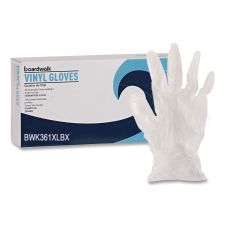 Boardwalk Exam Vinyl Gloves, Powder-Free, X-Large, 3.6 mil Thick, 9.5" Long, Clear, 100/Box