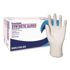 Boardwalk Powder-Free Synthetic Vinyl Gloves, X-Large, 4 mil Thick, 9.5" Long, Cream, 100/Box