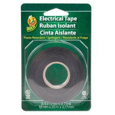 Duck Pro Electrical Tape, 1" Core, 0.75" x 66 ft, Black