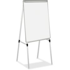 MasterVision Quadpod Presentation Easel - 28" (2.3 ft)x 40.5" (3.4 ft) - White Surface - Gray Aluminum Frame - Rectangle - Floor Standing, Tabletop