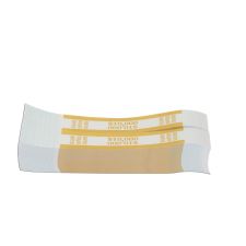 PAP-R Currency Straps, Mustard, $10,000, Pack Of 1,000