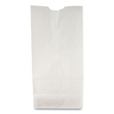 Ross & Wallace Paper Products Grocery Paper Bags, 10# Size, 35# Basis Weight, 7" x 4.38" x 13.75", White, 500/Bundle
