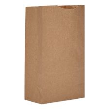 Ross & Wallace Paper Products Grocery Paper Bags, 3# Size, Extra-Heavy-Duty, 50# Basis Weight, 4.74" x 2.91" x 8.66", Kraft, 500/Bundle