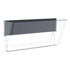 Storex Unbreakable Magnetic Wall File, Legal/Letter Size, 16" x 4" x 7", Clear