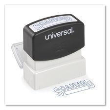 Universal Message Stamp, SCANNED, Pre-Inked One-Color, Blue
